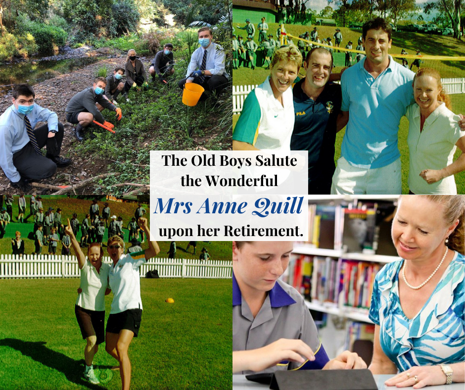 Read more about the article The Old Boys Salute the Wonderful Mrs Anne Quill Upon her Retirement