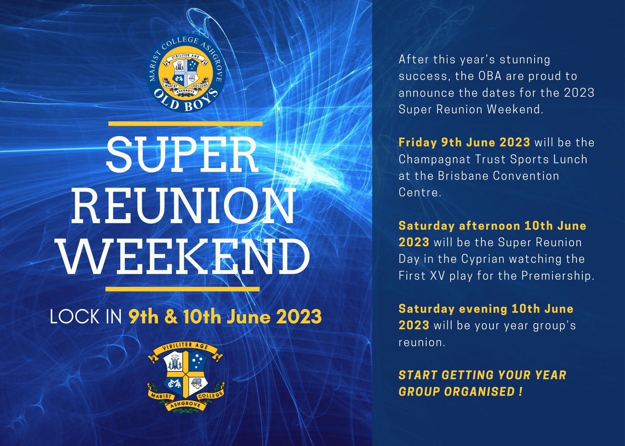 You are currently viewing Super Reunion Weekend 2023!