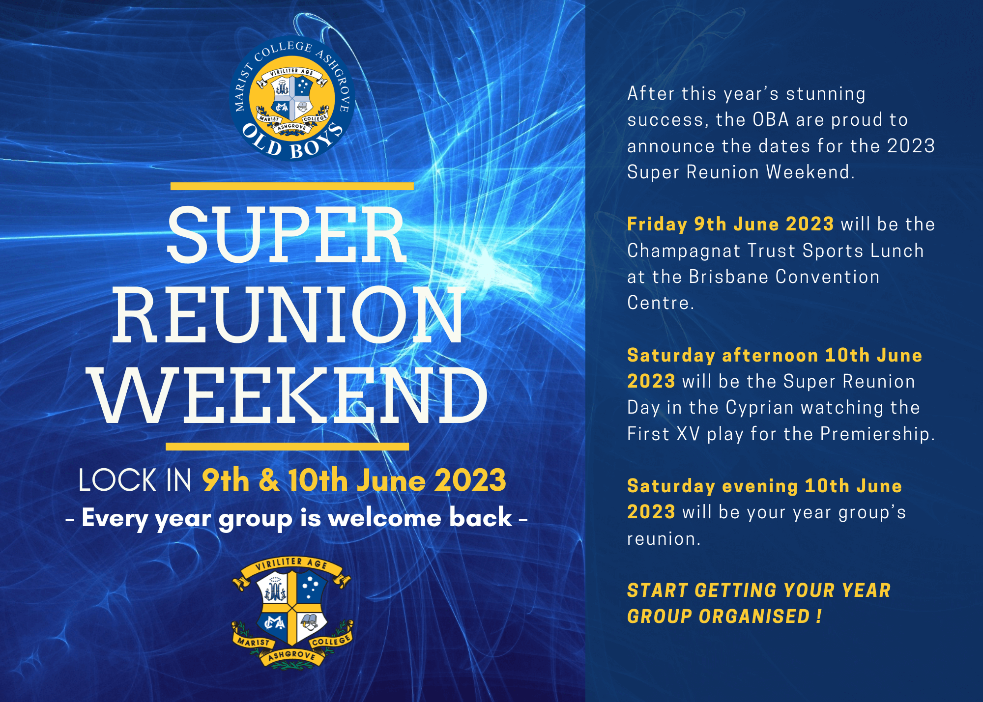 You are currently viewing Super Reunion Weekend 2023